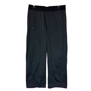 Under‎ Armour Sweatpants Womens Medium Gray Logo Fleece Lined Loose Fit Coldwear